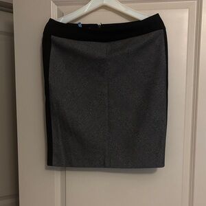 ANTONIO MELANI Black and Gray Pencil Skirt